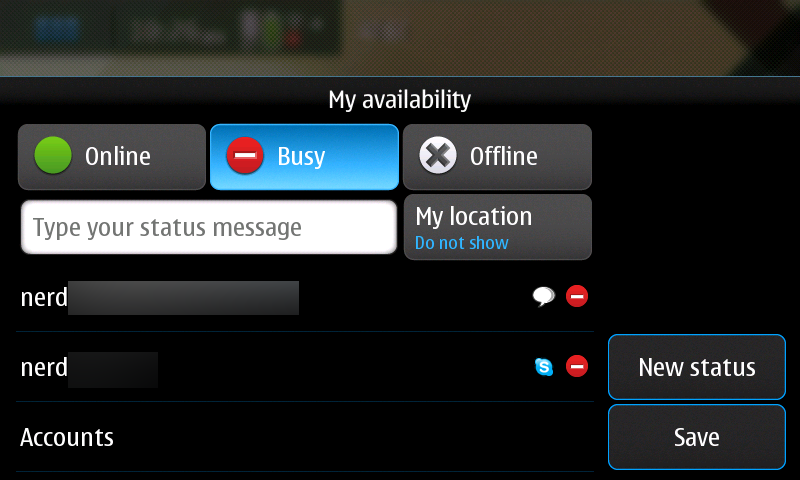 Setting Availability