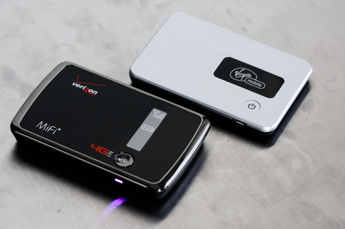 The LTE-enabled MiFi 4510L next to its older sibling, the MiFi 2200