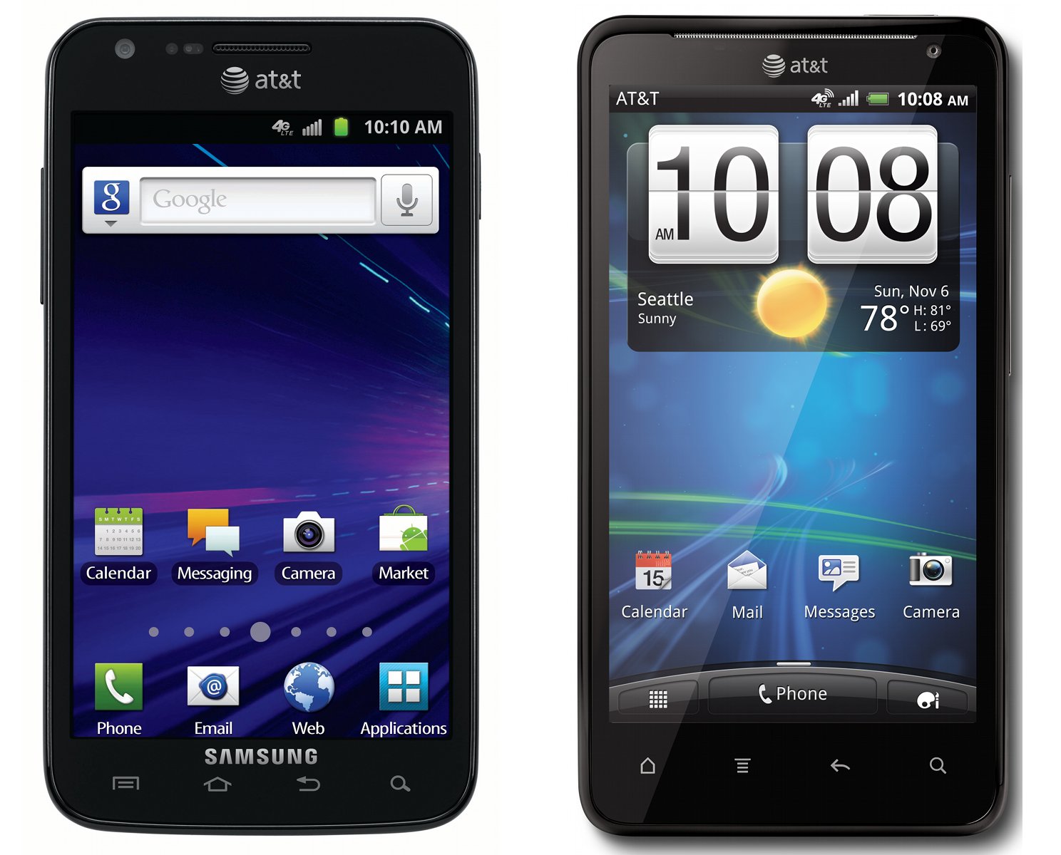 Samsung Galaxy S II Skyrocket and HTC Vivid: ATamp;T39;s First LTE Phones 