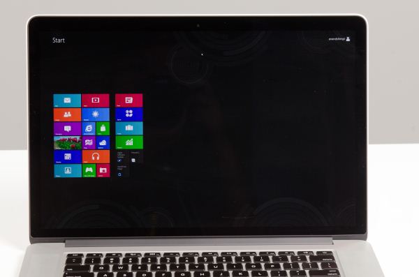 Windows 8 Release  Preview - Macbook Pro Retina Display