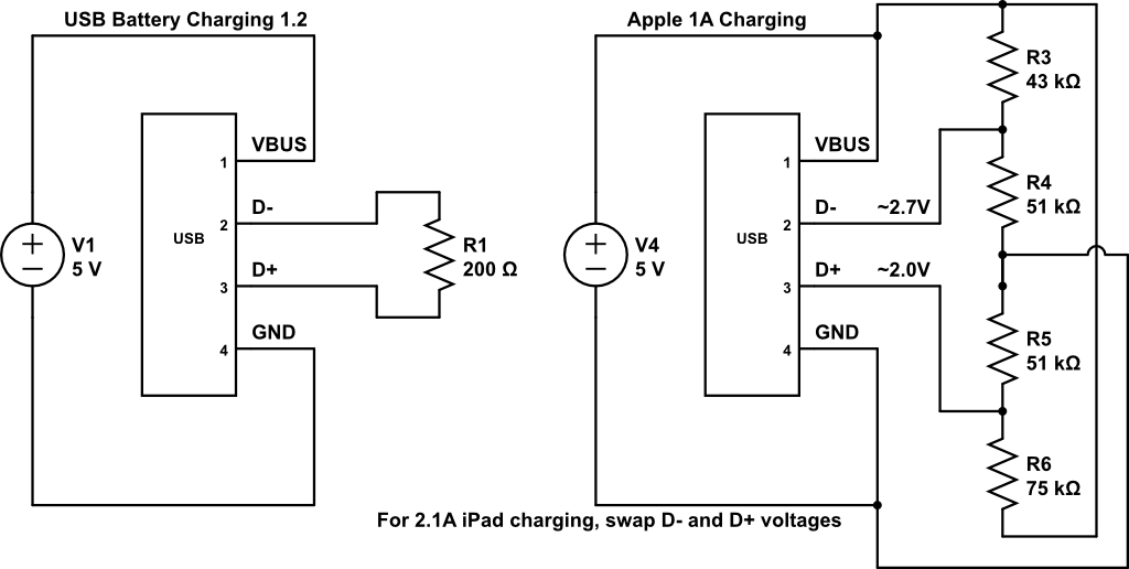 iPhone Lightning USB Charger Pinout