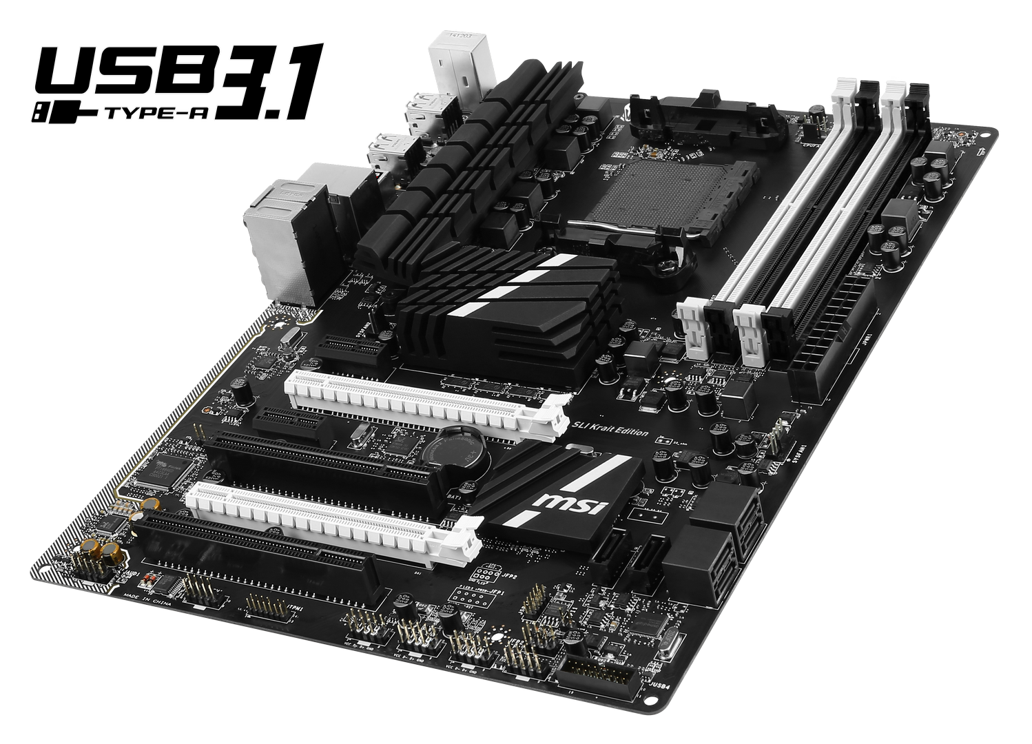 MSI Releases 970A SLI Krait Edition Motherboard with USB 3.1