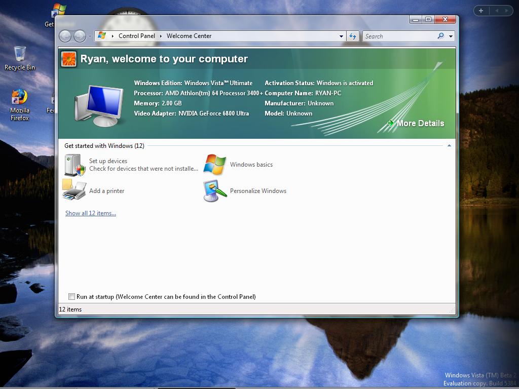 The First Look Windows Vista Beta 2 Preview