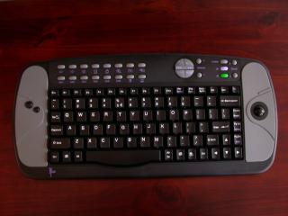 The GlobLink wireless keyboard/trackball