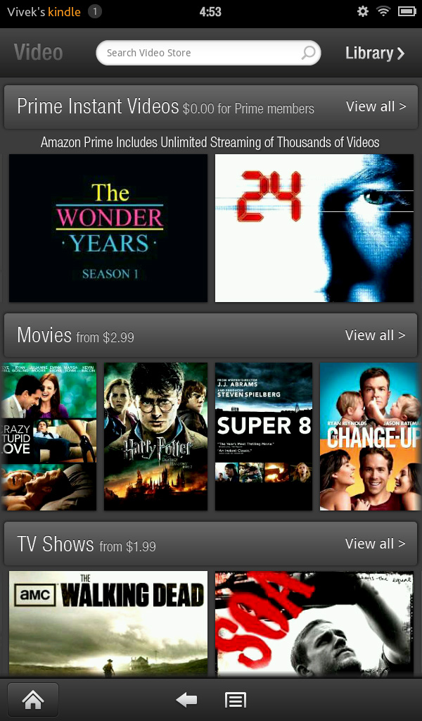 how to get amazon prime video on kindle fire