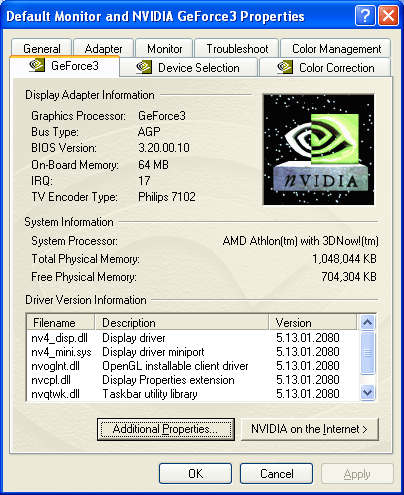 nvidia drivers for windows xp