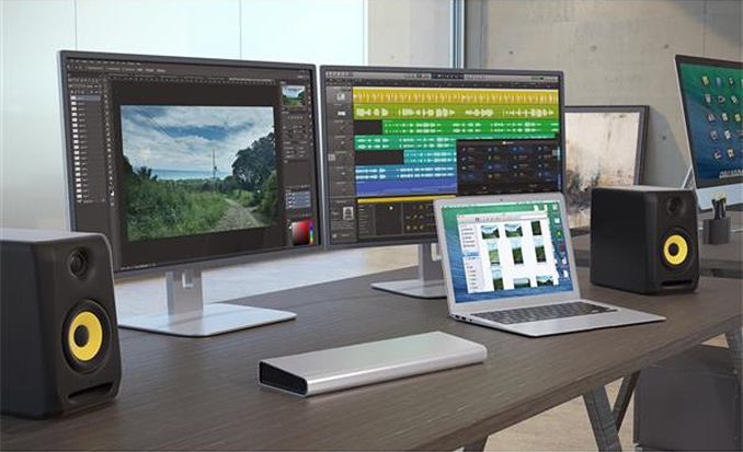 thunderbolt 2 docking station dual monitor