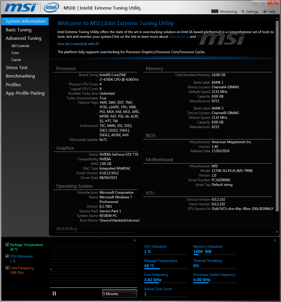 Software - The MSI Z170A SLI PLUS Review: Redefining the Base Line at $130