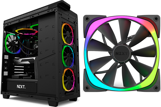 NZXT Unveils Fully Customizable Aer RGB LED Fans