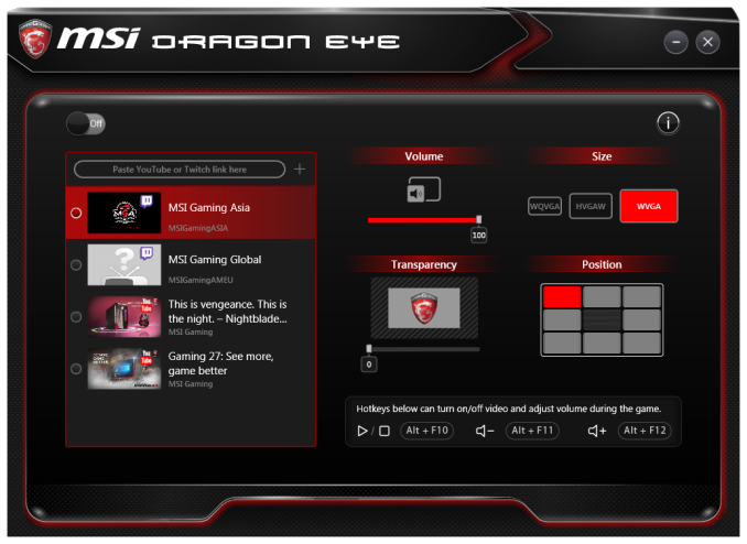 use msi dragon eye on any game
