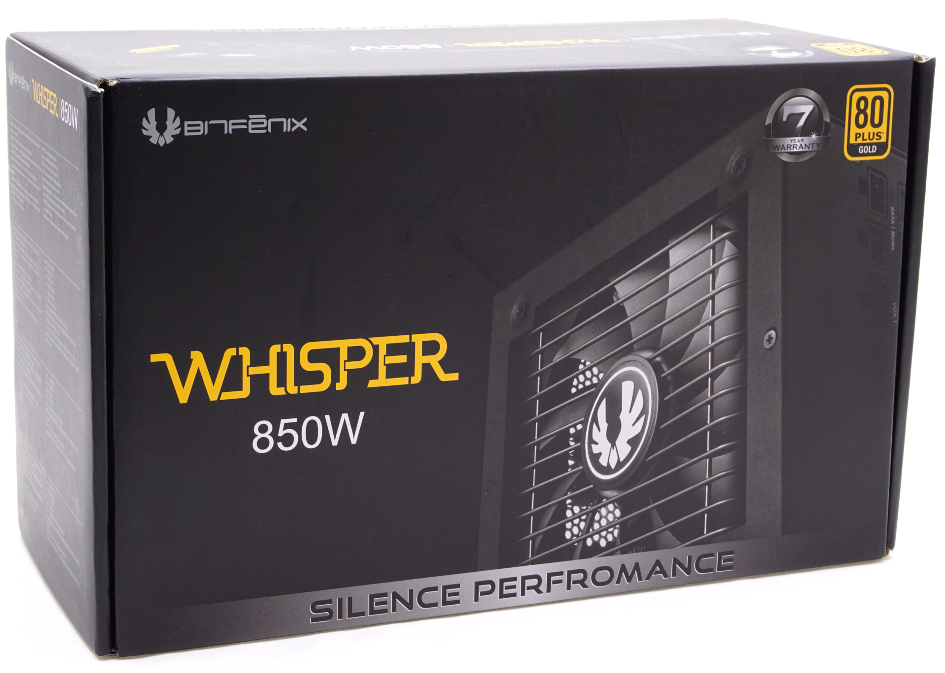 Components  Power Supplies PSU BitFenix BP-WG650UMAG-8FM Whisper M Series 650W 80 Plus Gold Modular Power Supply