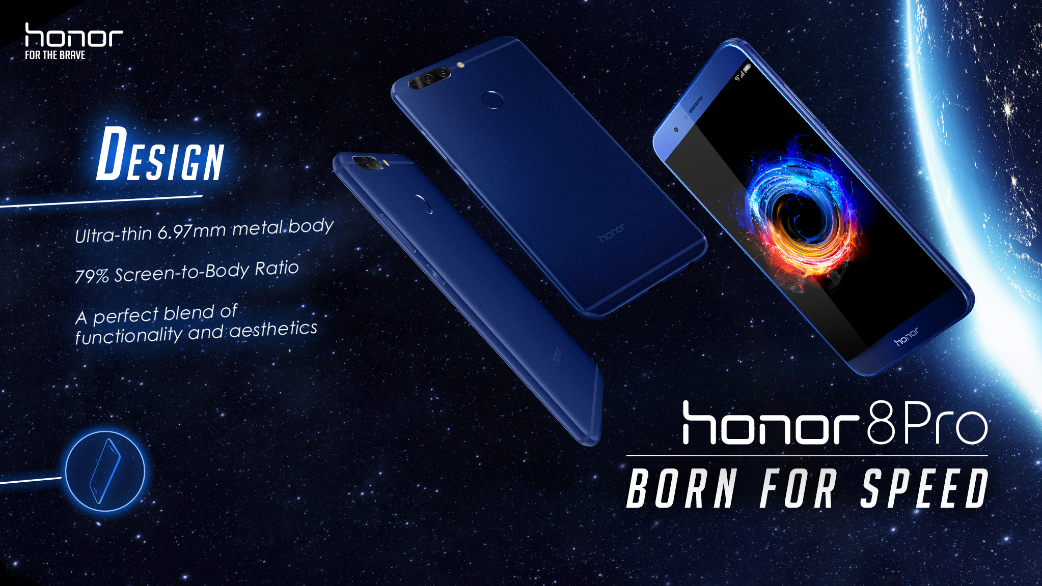 Huawei's new Honor 8 Pro smartphone has 6GB of RAM, ultra-slim
