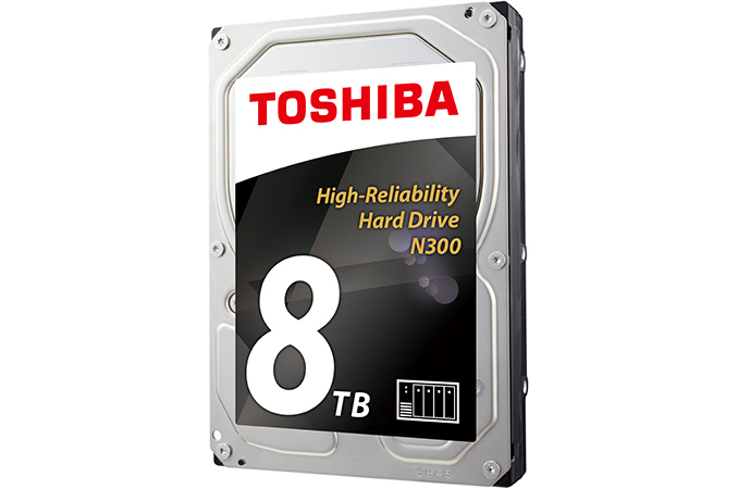 Toshiba Launches N300 HDDs for NAS: Up to 8 TB, Up to 240 MB/s