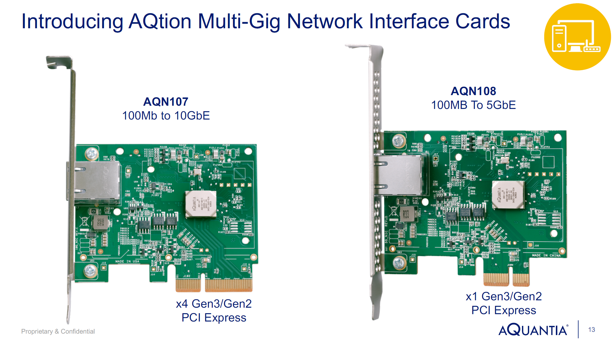 Aquantia Launch Aqtion 5g 2 5g 1g Multi Gigabit Ethernet Cards Nics For Pcie