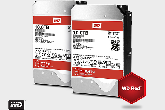 Shuraba hovedsagelig tab WD Adds Helium-Filled 10 TB NAS HDDs to WD Red, WD Red Pro Lineups