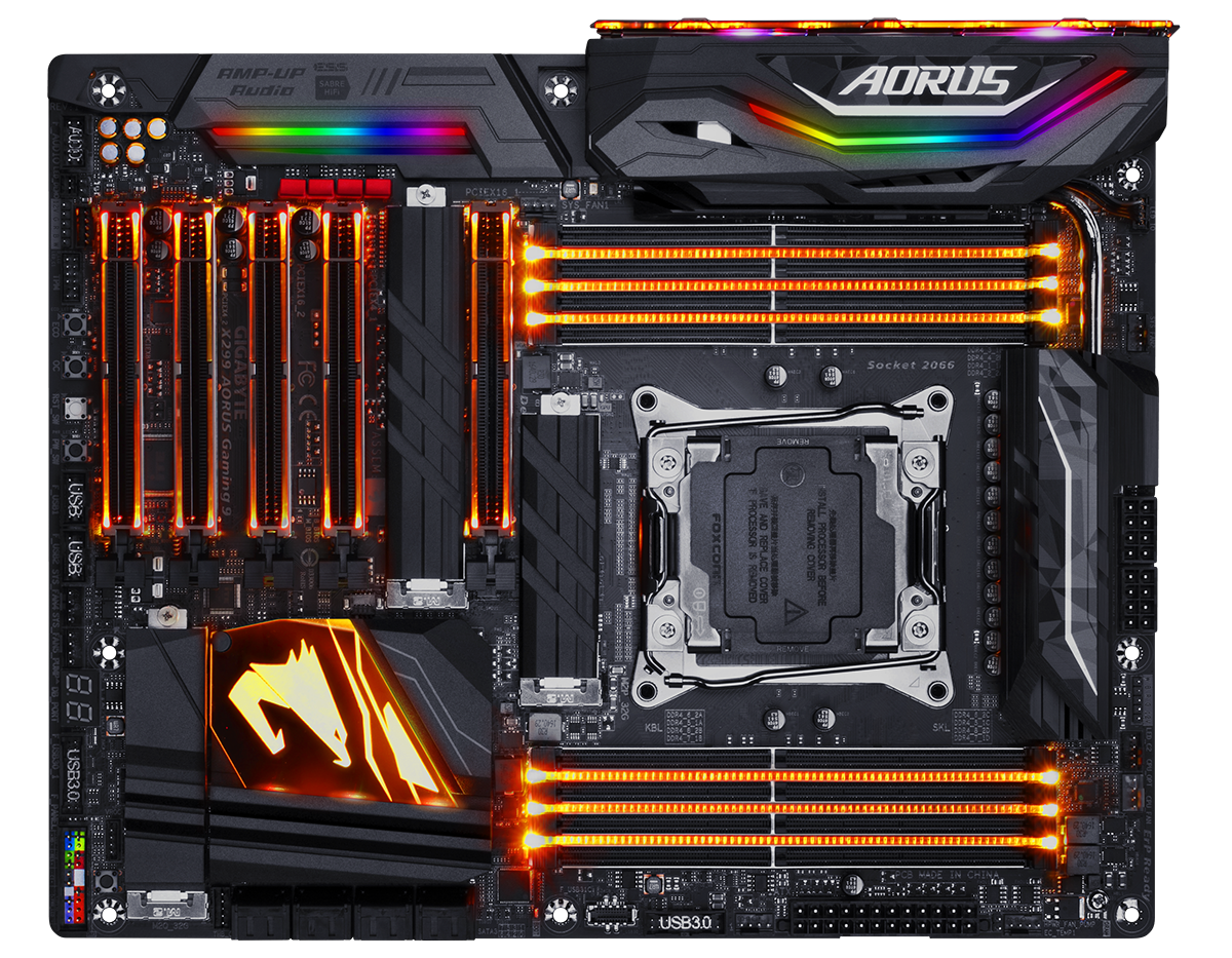 GIGABYTE Launches Aorus X299 Motherboards: X299-Gaming 3, Gaming 7