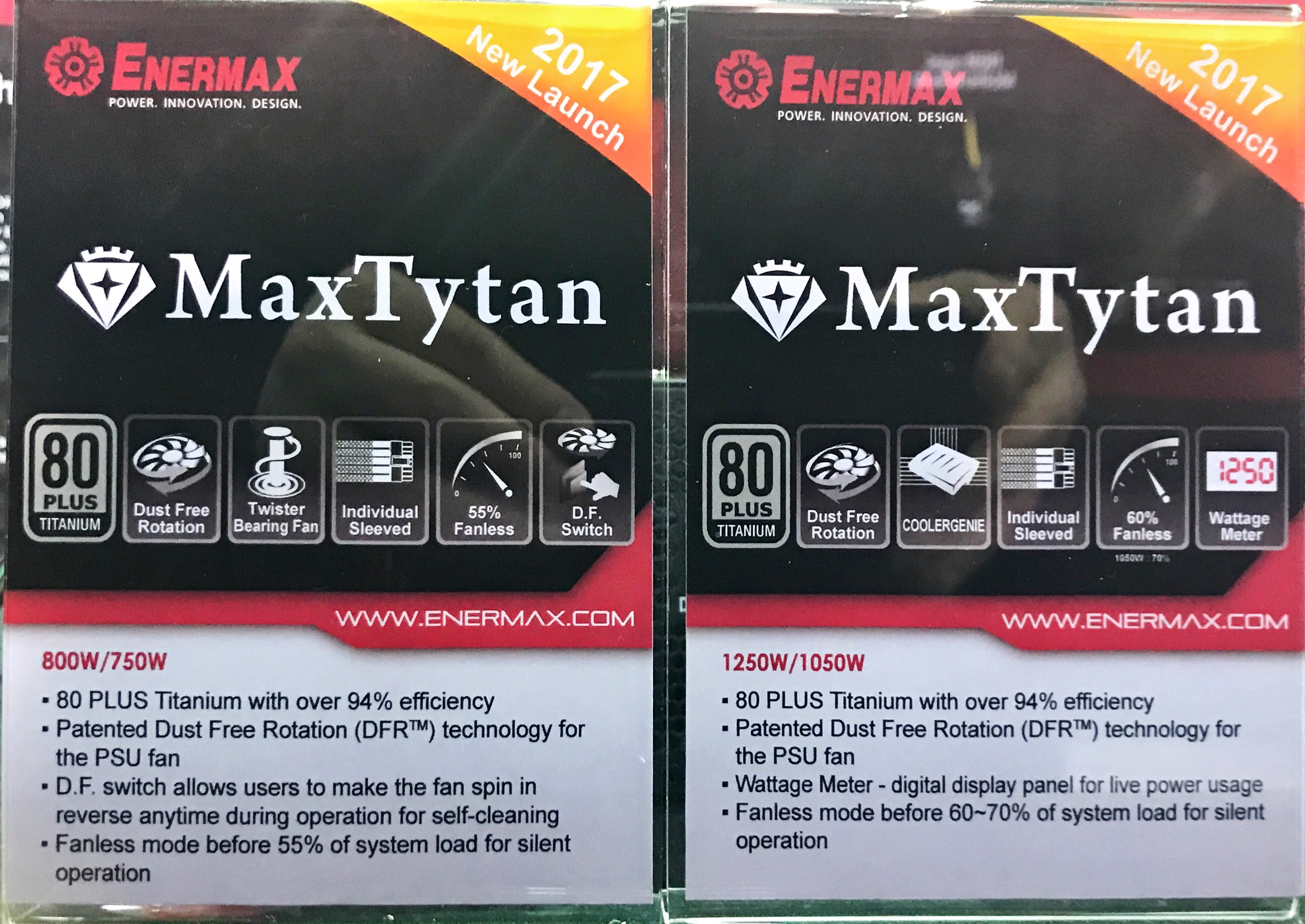 Enermax Launches MaxTytan: 80 Plus Titanium, Up to 1250 W, Integrated Power  Meter