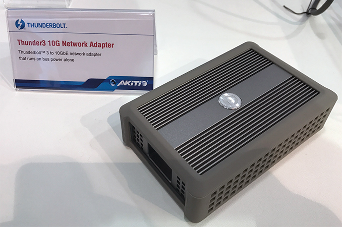 AKiTiO Displays Thunderbolt 3 to 10GBase-T Adapter