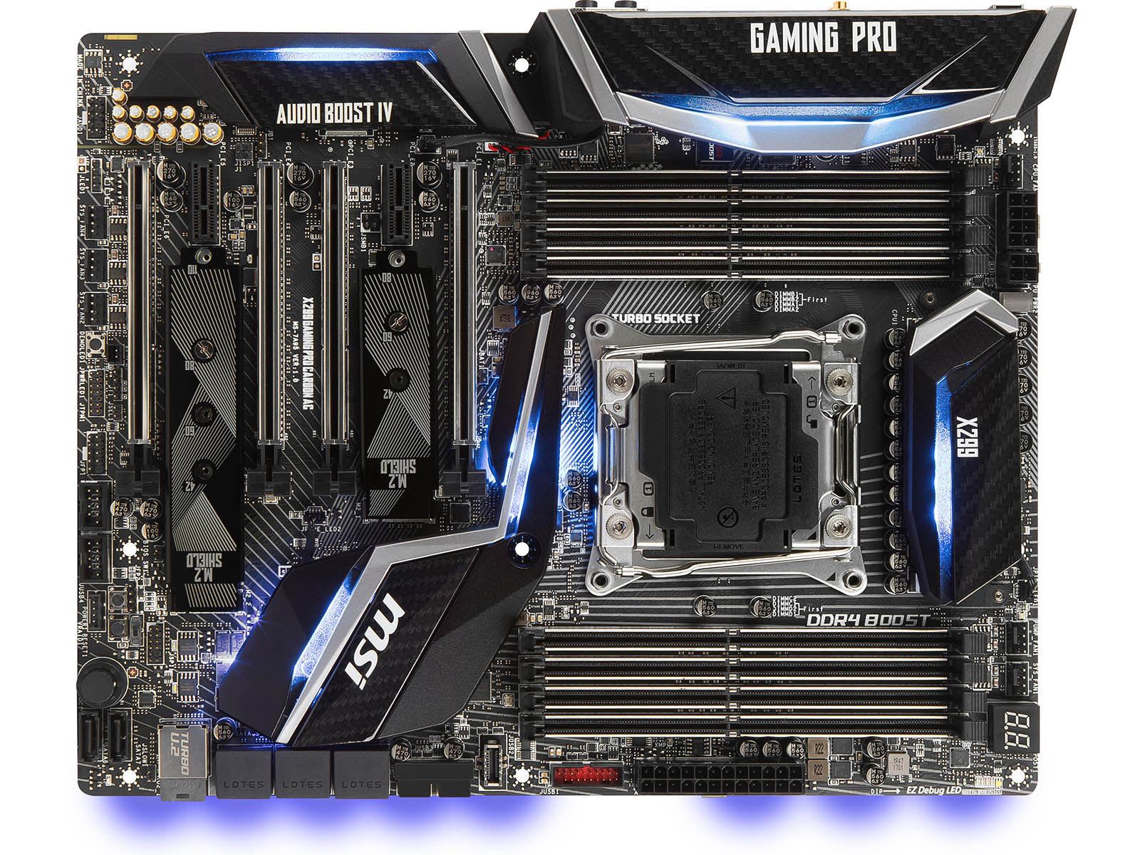 Reproducere stereoanlæg Jet The MSI X299 Gaming Pro Carbon AC Motherboard Review