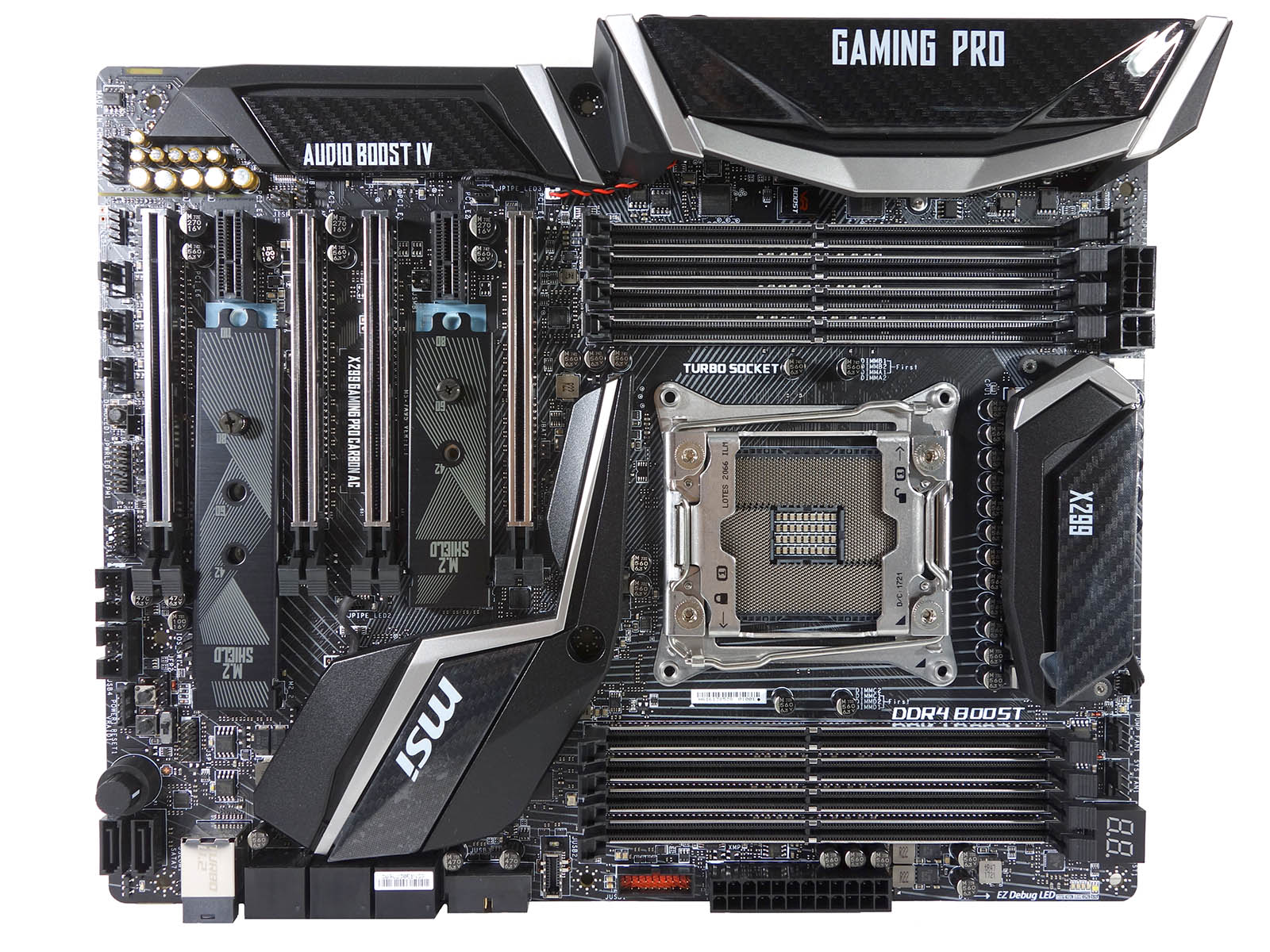 Visual Inspection The Msi X299 Gaming Pro Carbon Ac Motherboard Review
