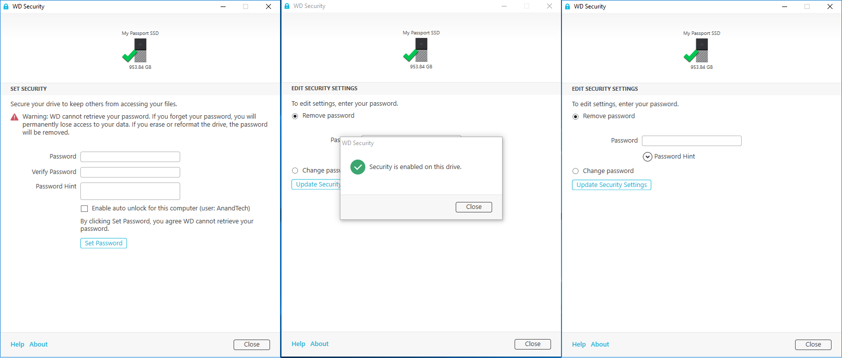 mac change password for wd