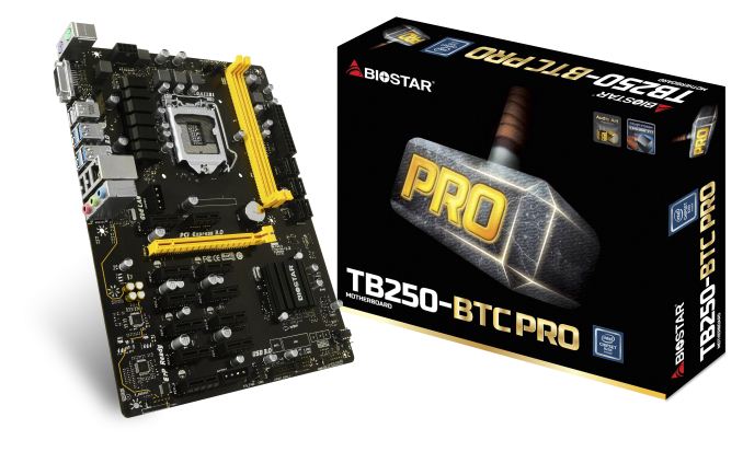 Biostar Goes Mining: New TB250-BTC PRO Motherboard and RX 470D