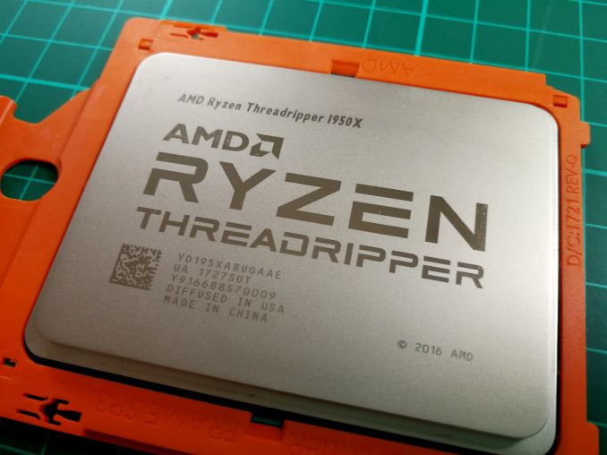 The AMD Ryzen Threadripper 1950X and 1920X Review: CPUs on Steroids