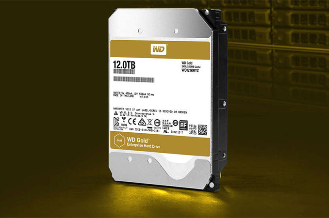 Western Digital Ships 12 TB WD Gold HDD: 8 Platters and Helium