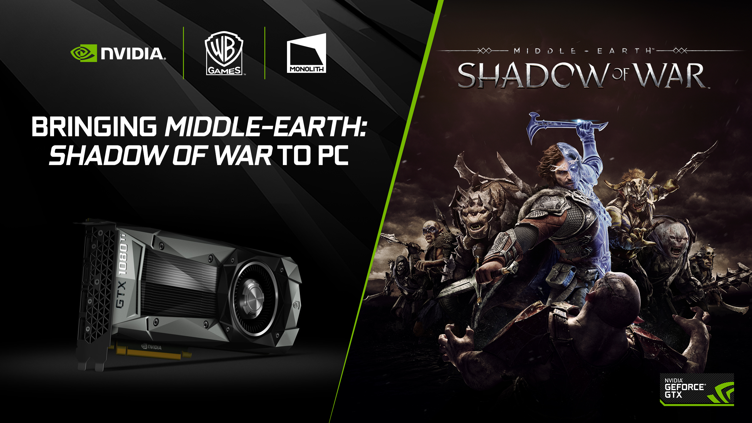 Nvidia Announces Middle Earth Shadow Of War Bundle For Gtx 1080 1080 Ti Cards