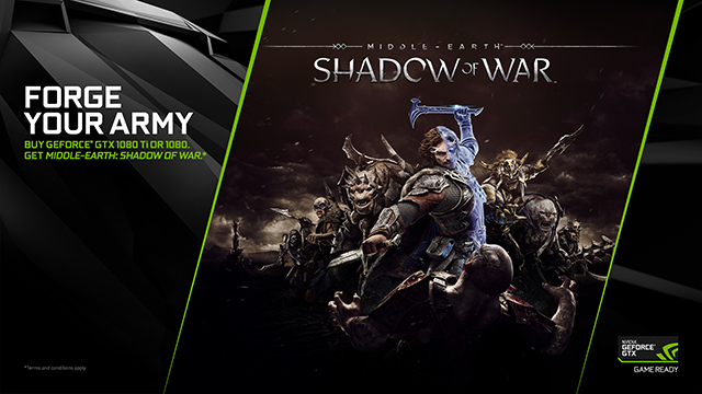 Nvidia Announces Middle Earth Shadow Of War Bundle For Gtx 1080 1080 Ti Cards