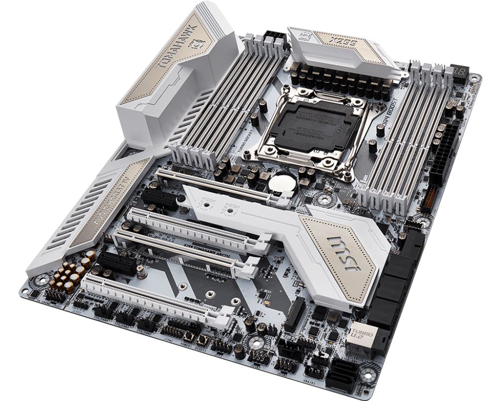 The MSI X299 Tomahawk Arctic Motherboard Review: White as Snow