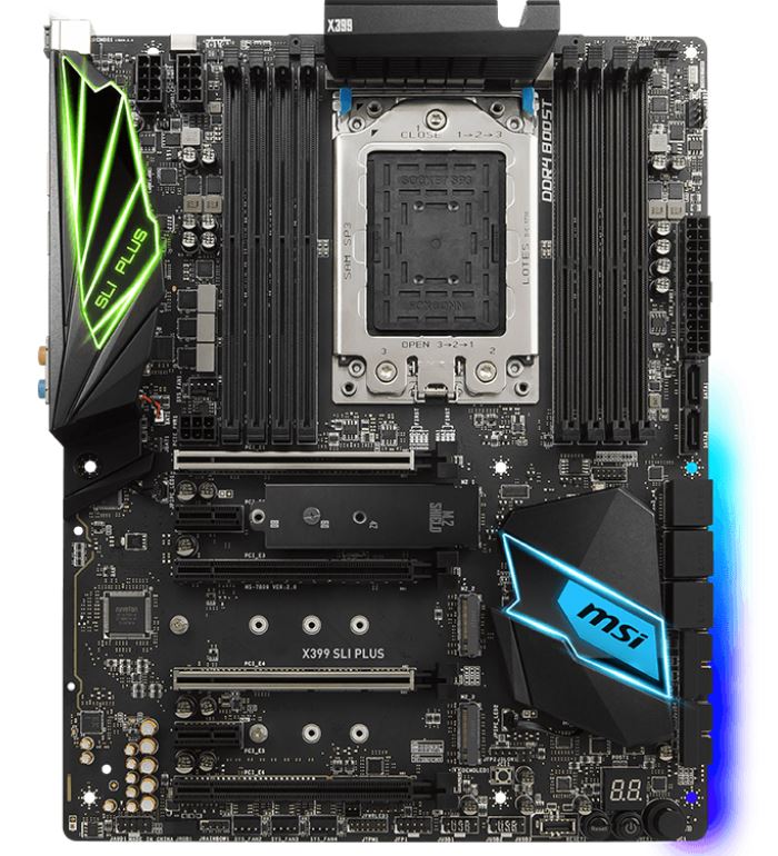 Amd hot sale x399 motherboard