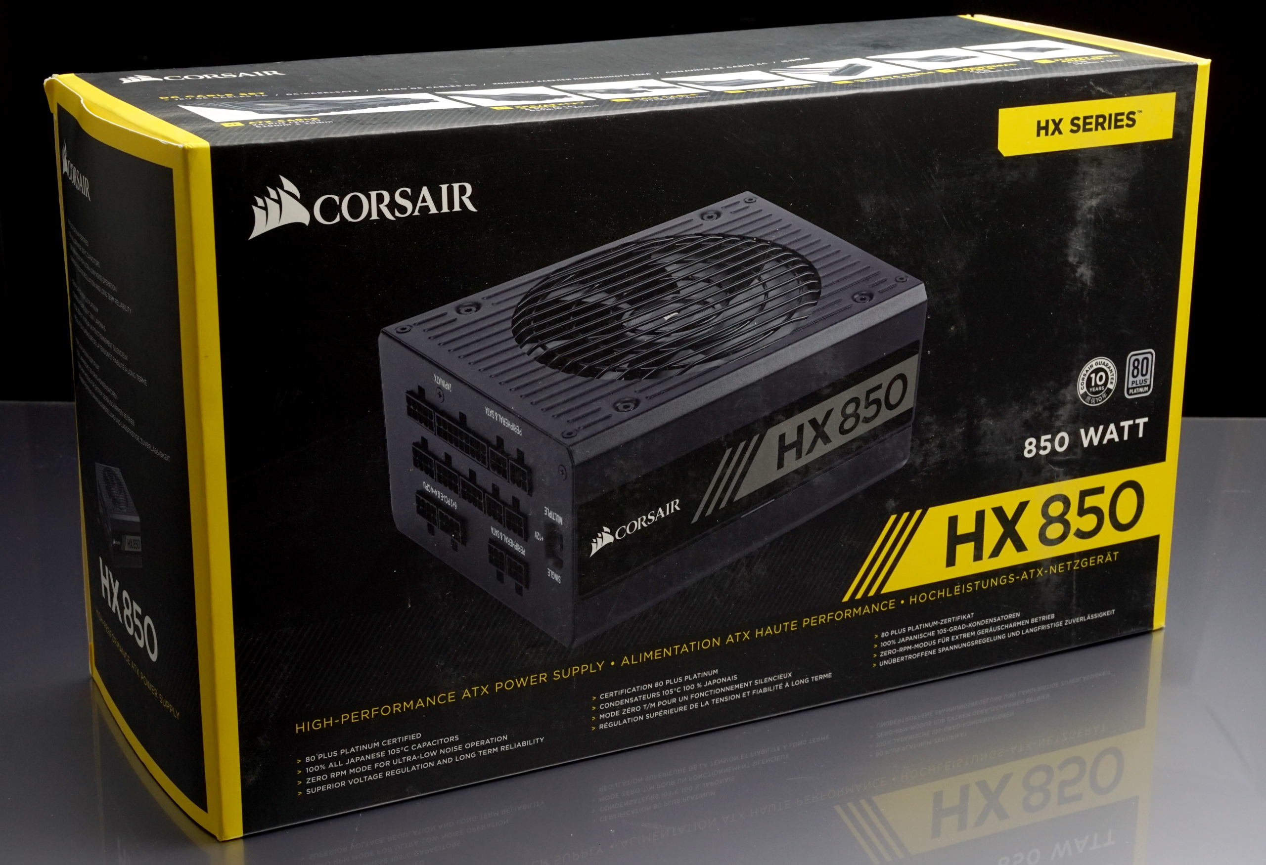 Inspection, Package and Contents The HX850 80Plus Platinum PSU Review