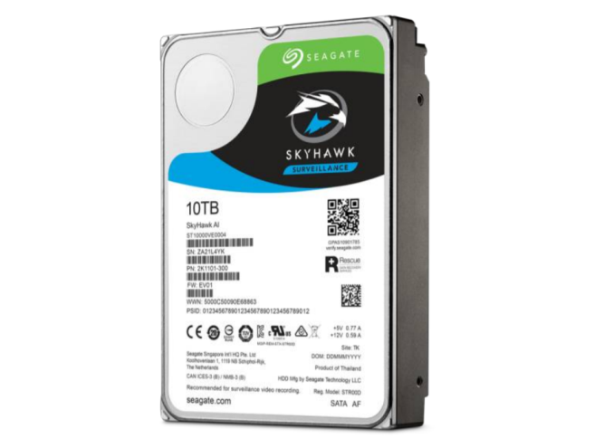 Seagate Launches SkyHawk AI HDDs for Intelligent NVRs