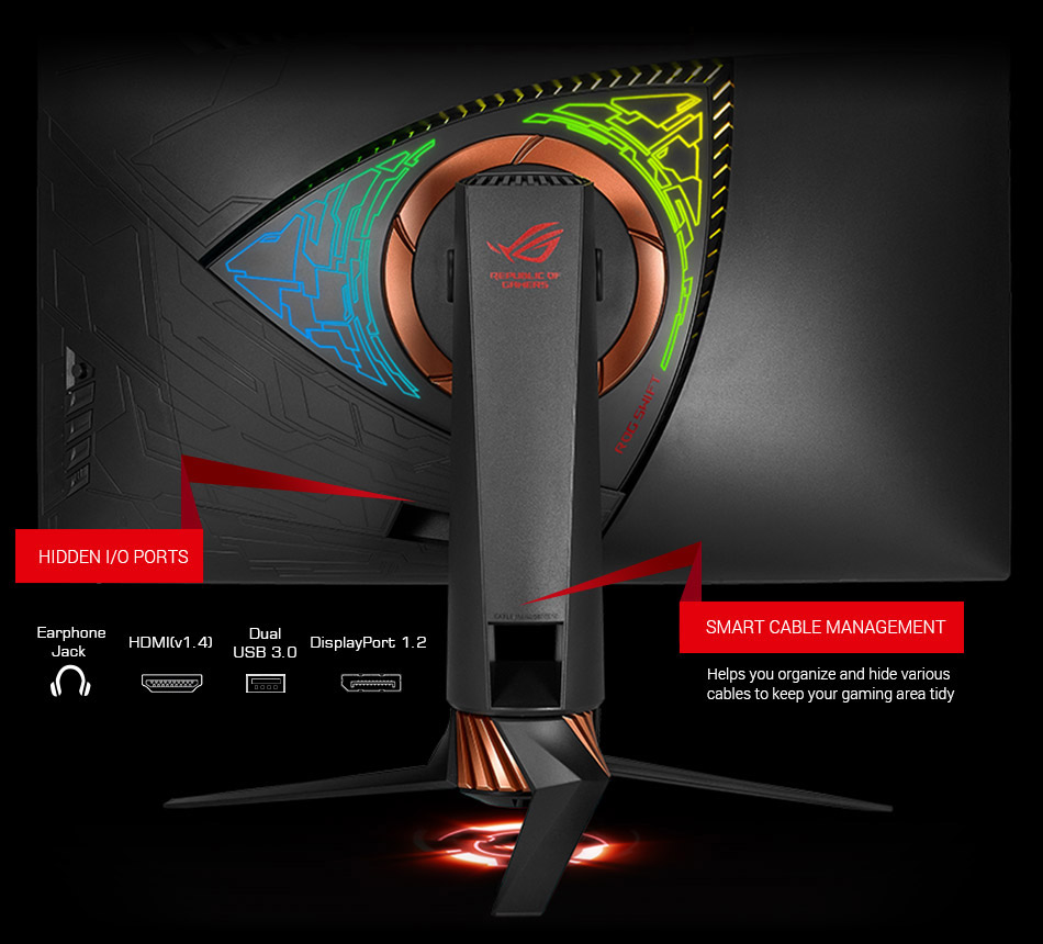 ASUS Launches ROG Swift PG27VQ: Curved LCD with 165 Hz G-Sync RGB Lighting