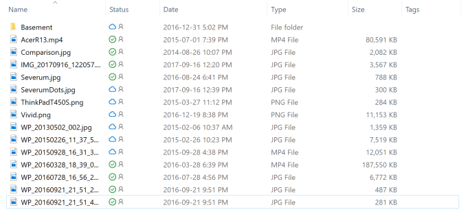 onedrive export file list