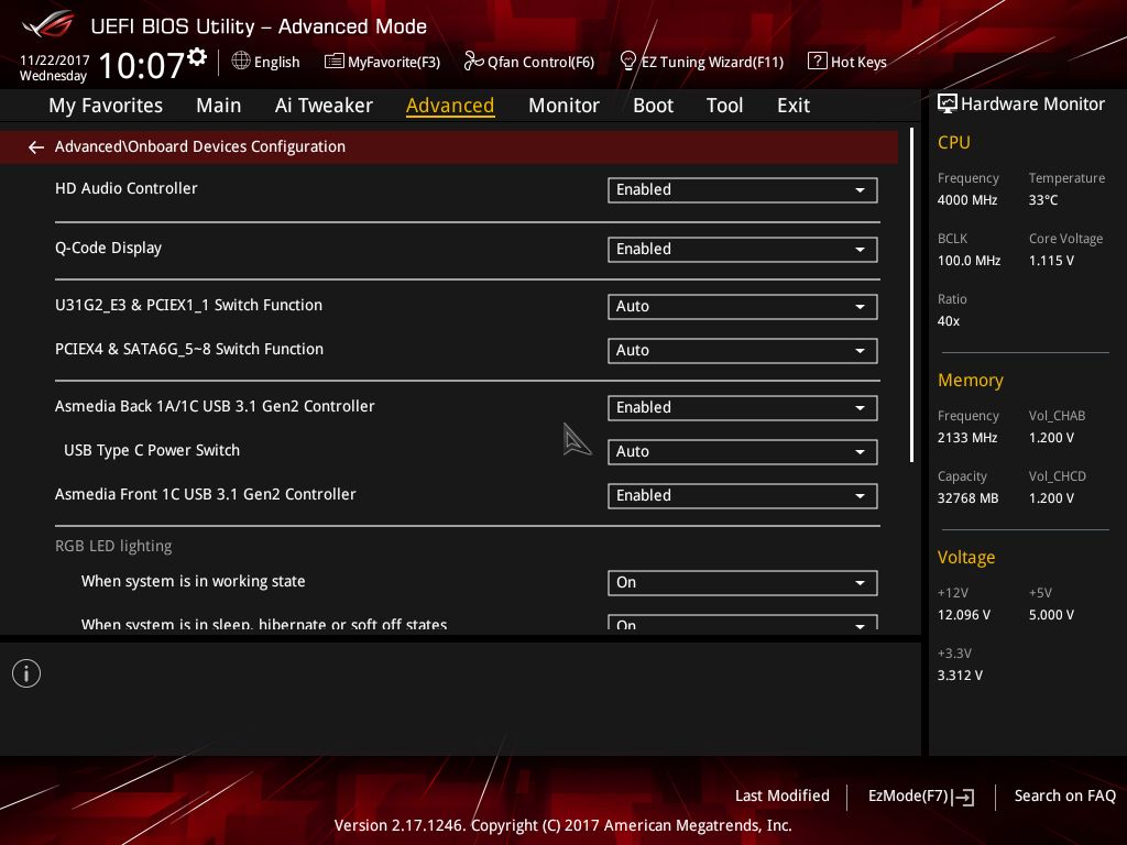 BIOS and Software - The ASUS ROG Strix X299-XE Gaming Motherboard