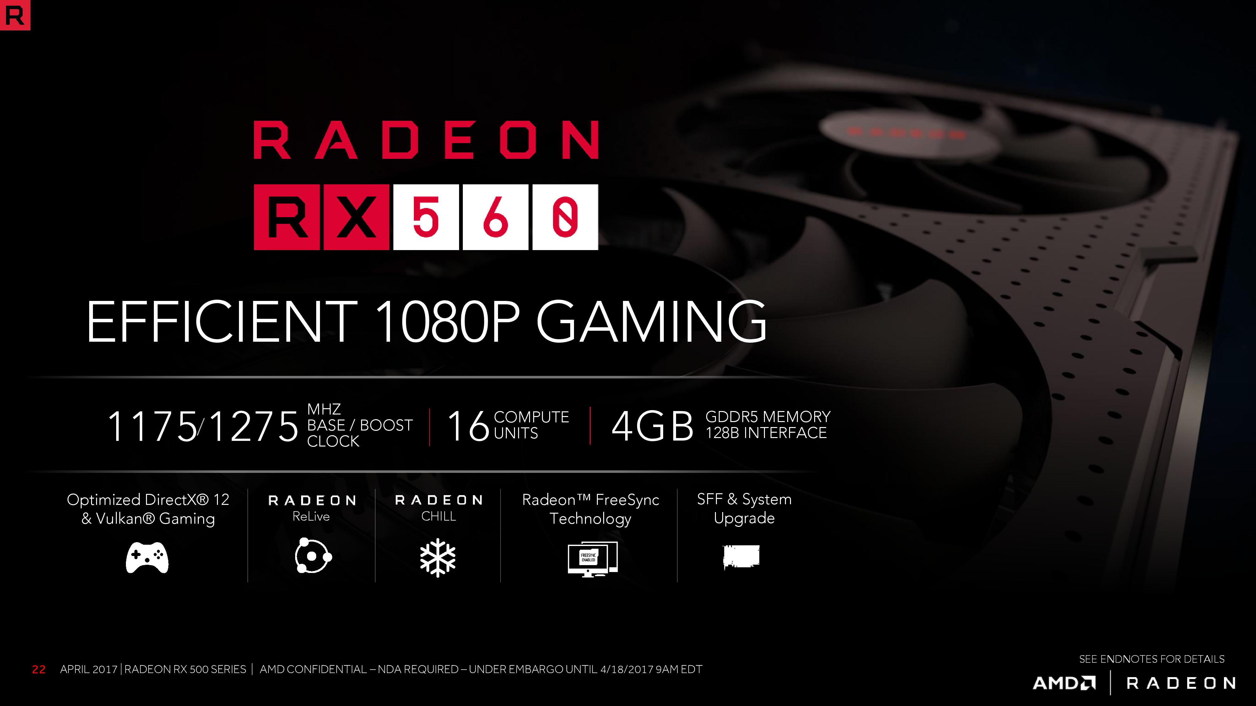 Amd Silently Lowers Radeon Rx 560 Specifications Now Covers Rx 460 Class Products Updated