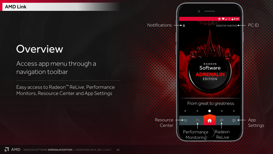 Radeon On Your Smartphone Amd Link Amd Releases Radeon Software Adrenalin Edition Overlay App More For 2017