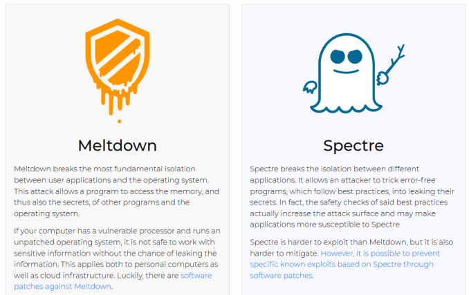 meltdown spectre