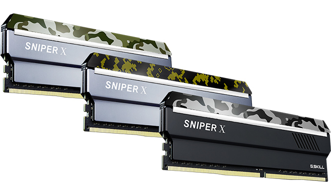 G.Skill Launches Sniper X Memory: to Camouflage Designs