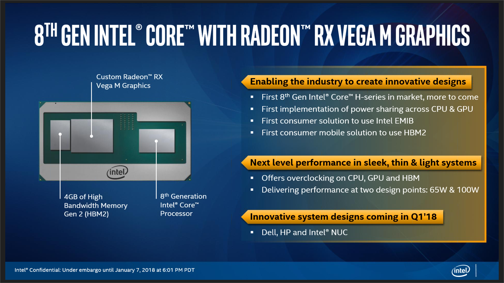 Intel Core with Radeon RX Vega M 