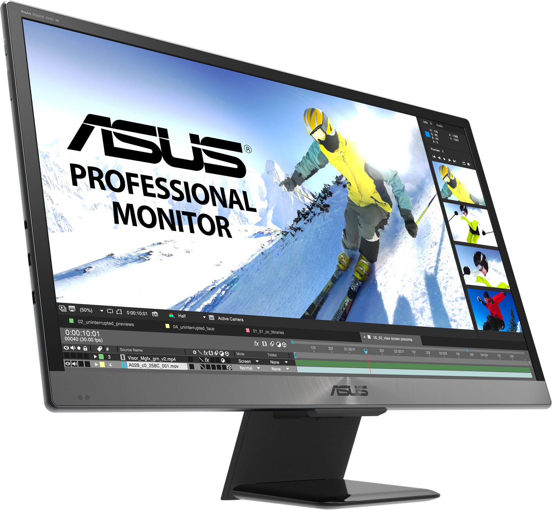 ASUS: Neue 4K-Monitore mit OLED bzw. Mini-LED-Backlight 