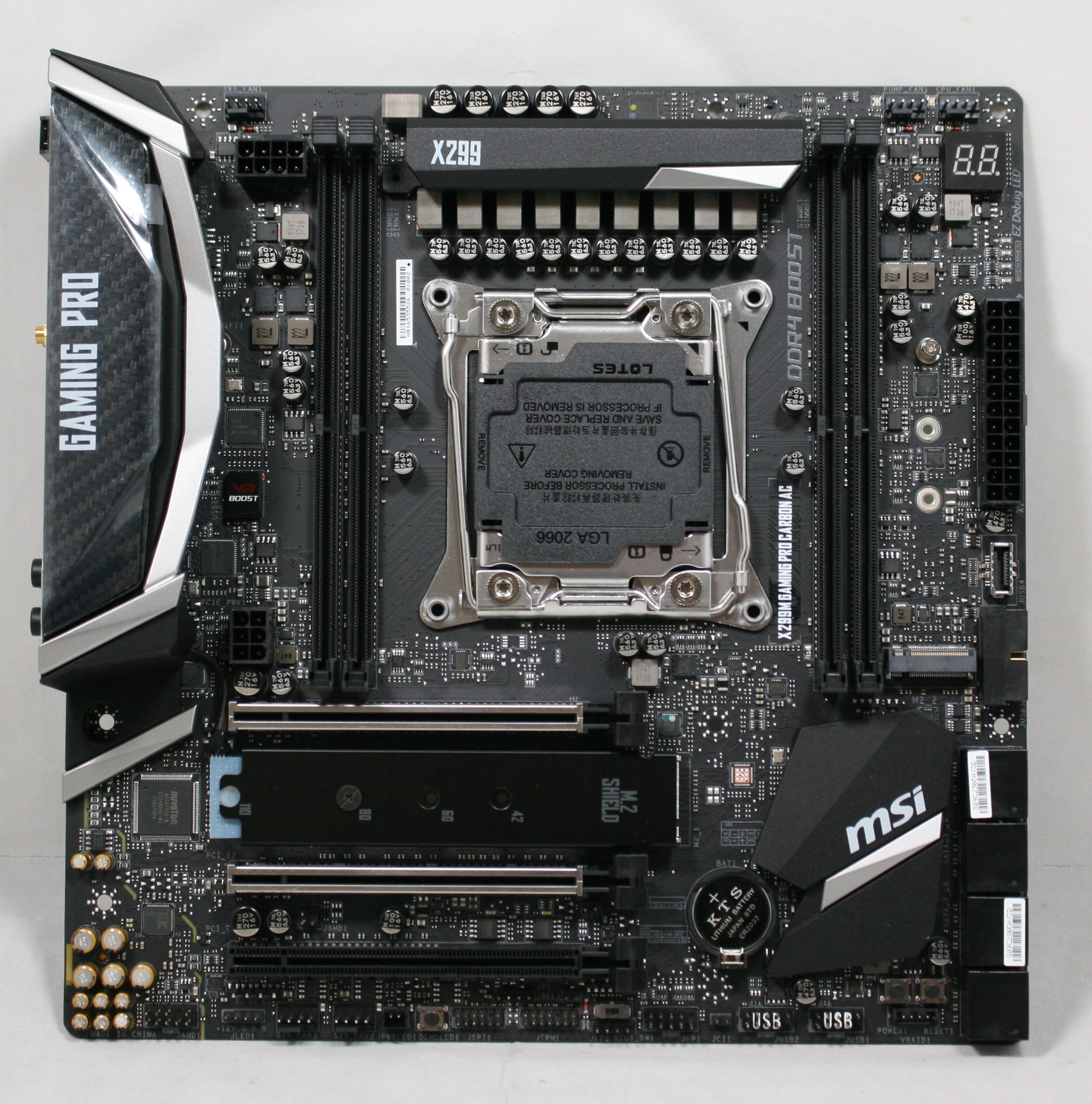 MSI X299M Gaming Pro Carbon AC Motherboard Review