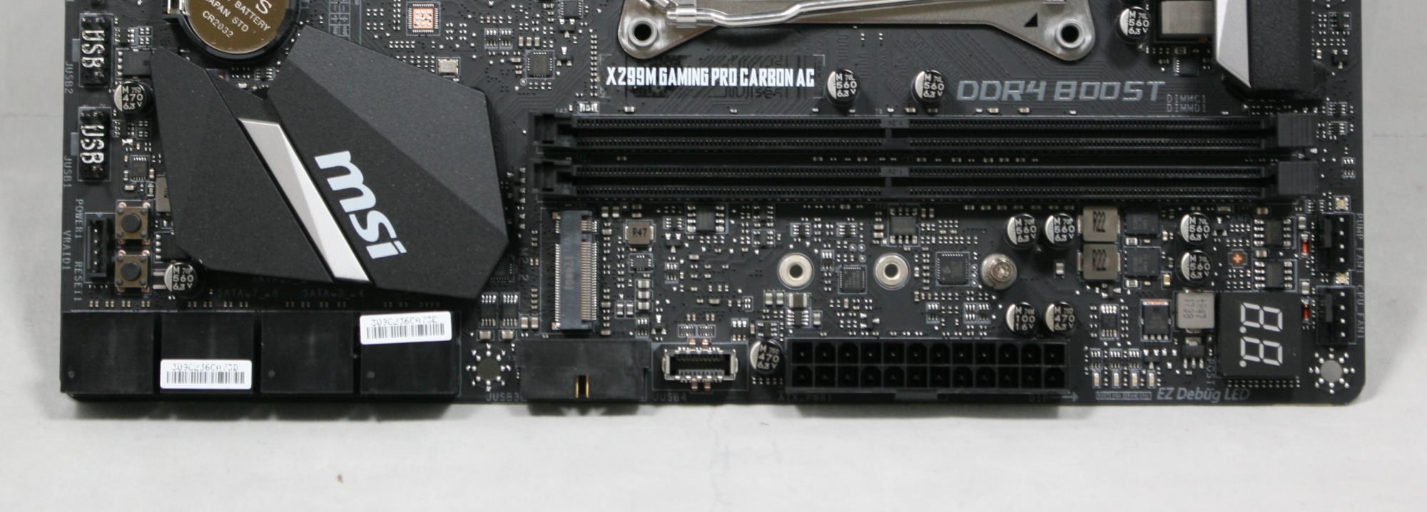 Visual Inspection - The MSI X299M Gaming Pro Carbon AC Motherboard Review
