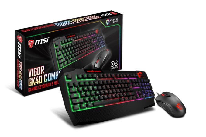 MSI Announces Immerse GH60 Gaming Headset, Vigor GK40 Keyboard and Vigor GK40 Combo