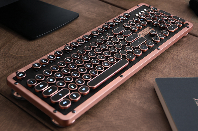 Azio Ships Retro Classic Bluetooth Keyboard: Expensive Luxury for