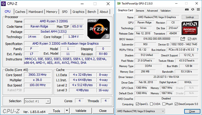 Amd ryzen 3 pro 2200g discount with radeon vega graphics 3.50 ghz