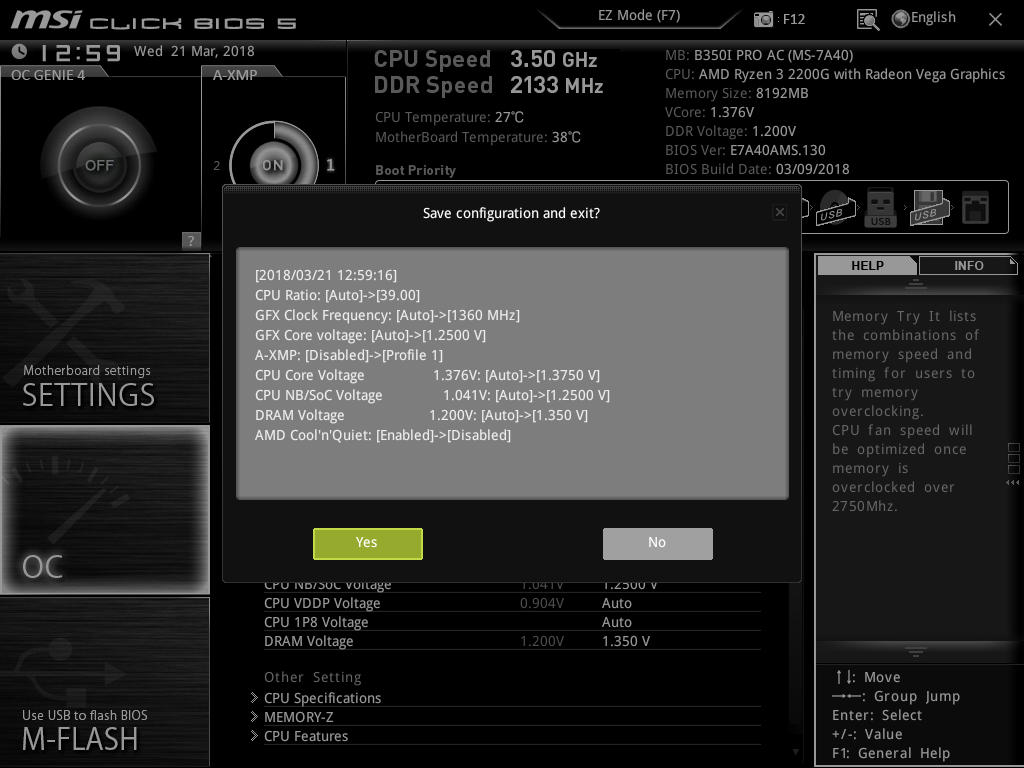 How Overclock With MSI UEFI BIOS - Overclocking The AMD Ryzen APUs: Guide and Results