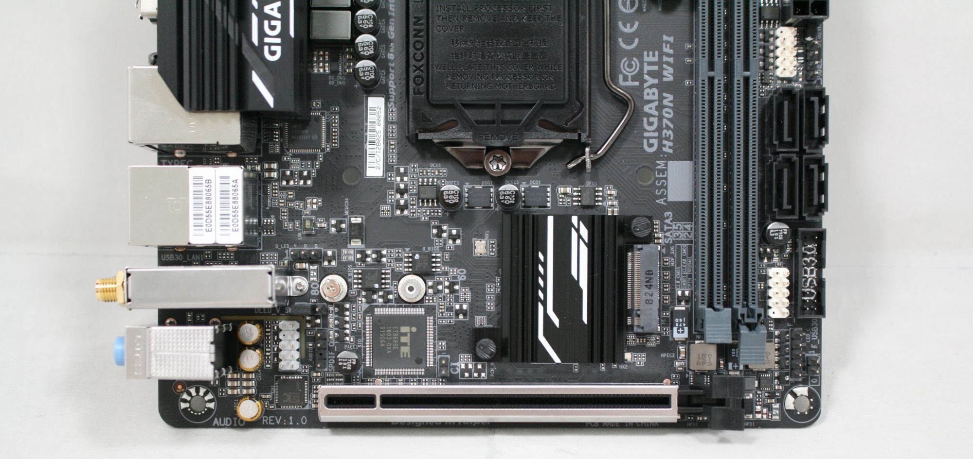 Looking at a H370 Motherboard: the GIGABYTE H370N-WiFi - Intel Expands